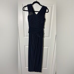Adrianna Papell Navy Blue Dress in Size 6